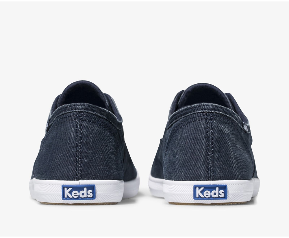 Slip Ons Keds Mujer Azul Marino - Chillax Washable - 1239-CJIRL